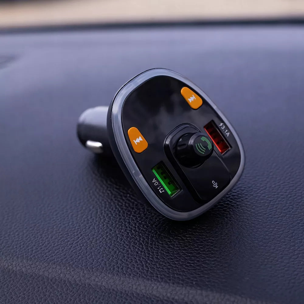 FM Bluetooth siųstuvas MXFT-03, juodas