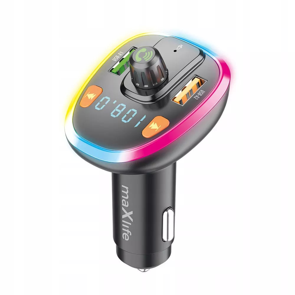 FM Bluetooth siųstuvas MXFT-03, juodas