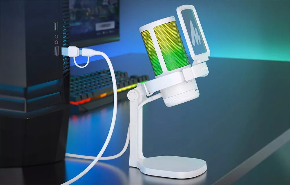 „GamerWave“ USB RGB mikrofonas PC žaidimams