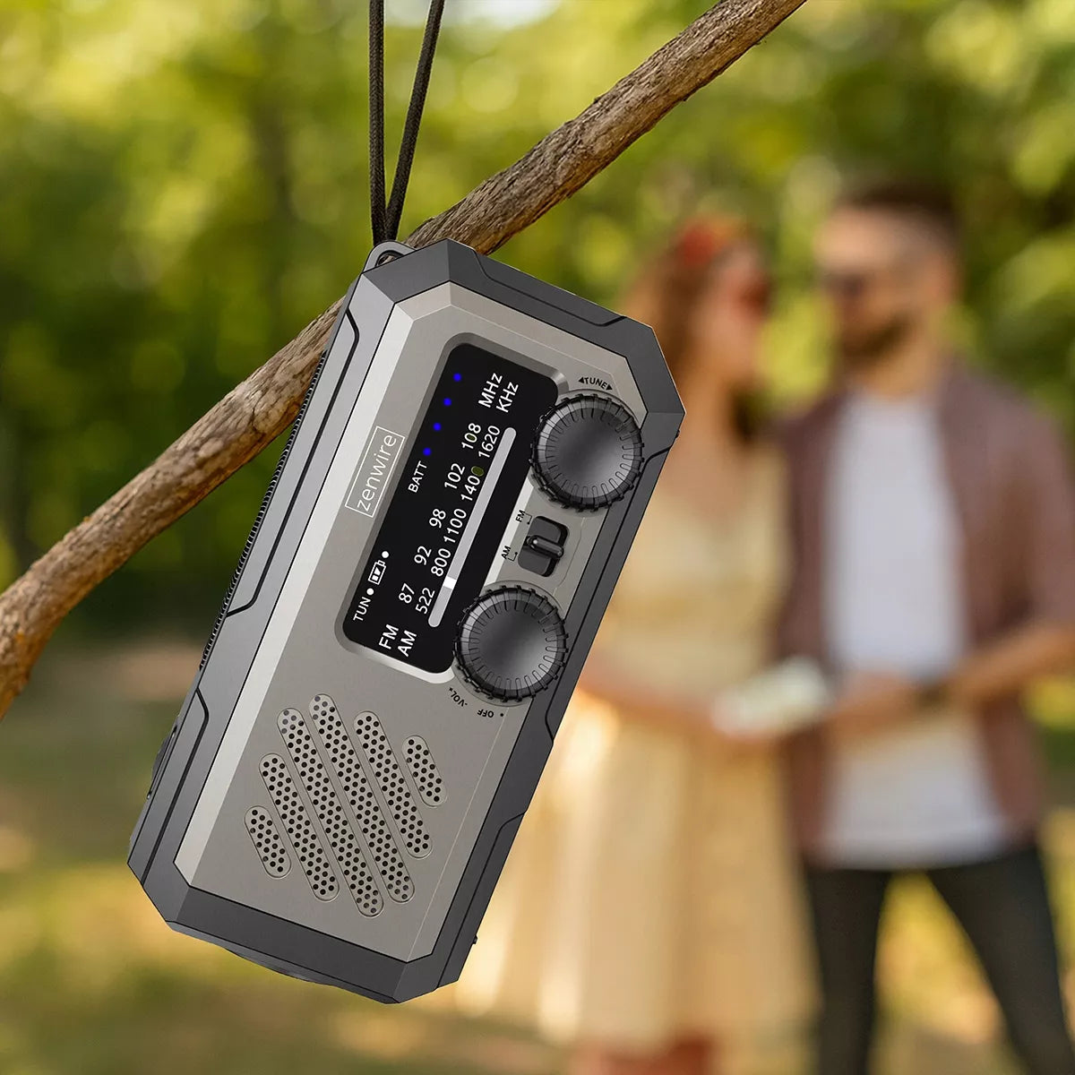 Mini nešiojamas saulės energijos radijas, avarinis statybinis su švaistikliu, baterijomis, „Powerbank“