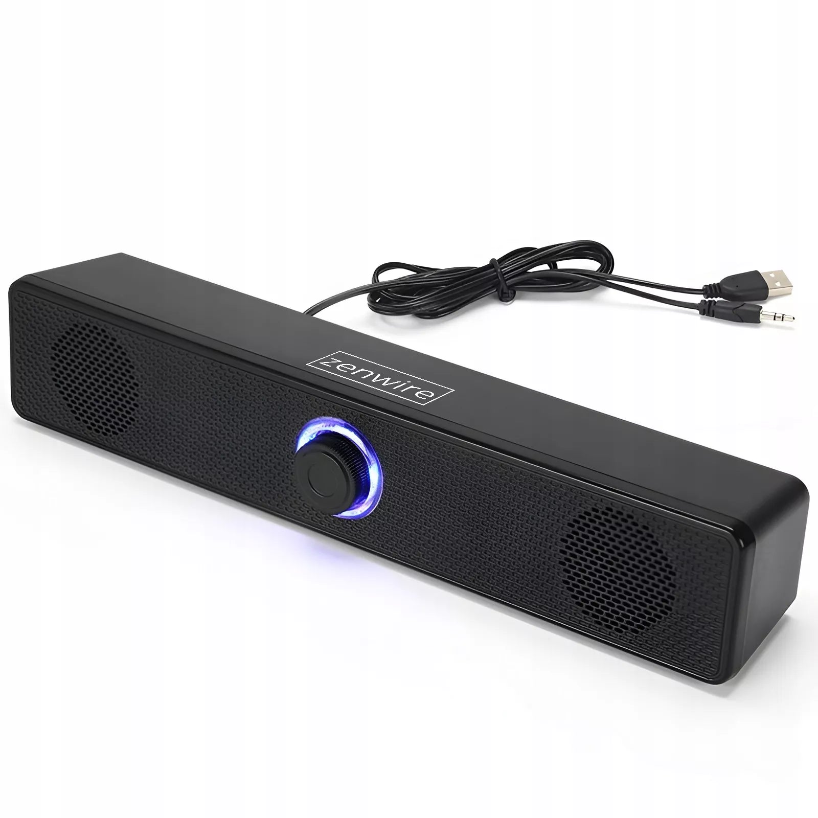 Mini garso sistema Garsiakalbiai Kompiuteriui 2.0 USB Nešiojamam kompiuteriui Staliniam kompiuteriui LED 18W