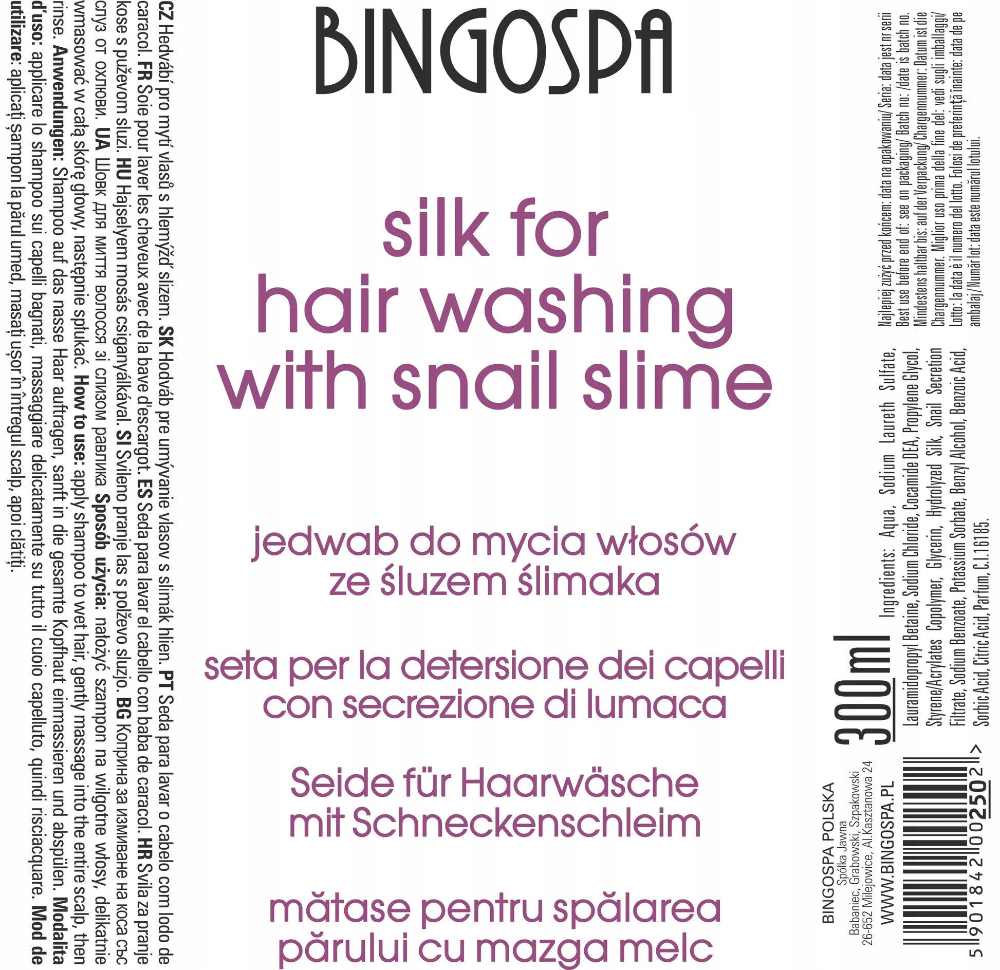 BINGOSPA kosmetikos rinkinys su šilku dovanai