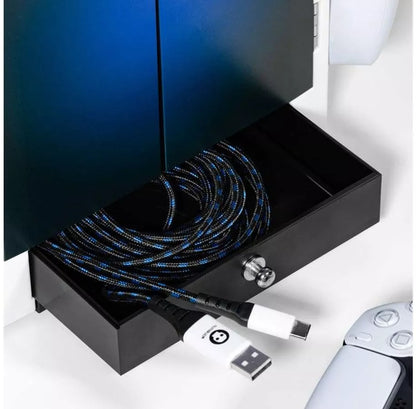 PS5 stovas / pagrindas – 4 padėklams, 10 žaidimams, 1 ausinėms
