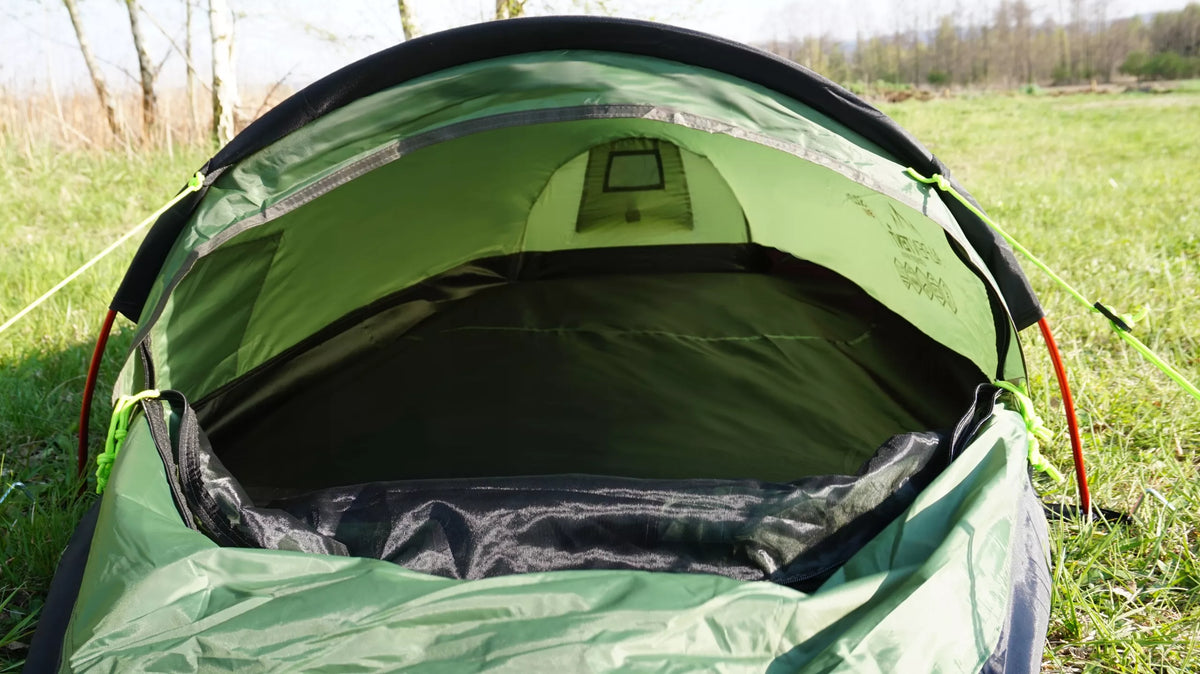 Vieno asmens palapinė AlpenTent Solo1 – Bivi norka, 1 kg