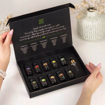 Ekologiški natūralūs eteriniai aliejai BIO vaisiniai citrusiniai aromaterapijai 10x10ml