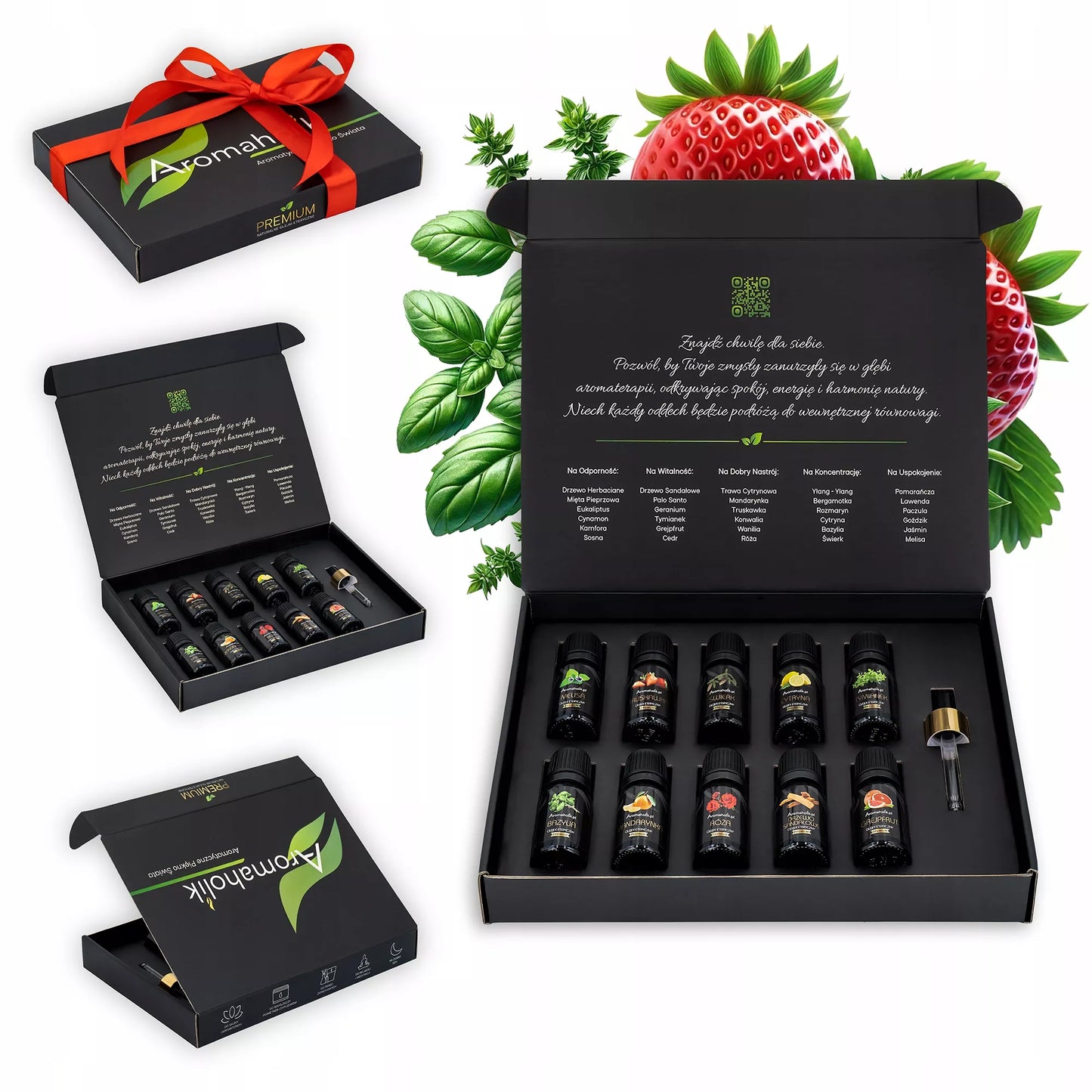 Ekologiški natūralūs eteriniai aliejai BIO vaisiniai citrusiniai aromaterapijai 10x10ml