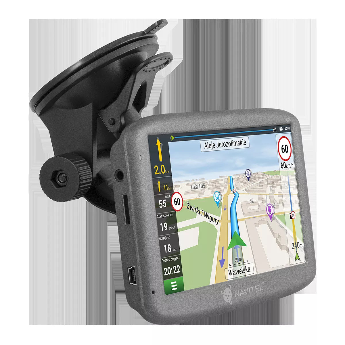 Automobilinė navigacija su 47 Europos šalių žemėlapiais
