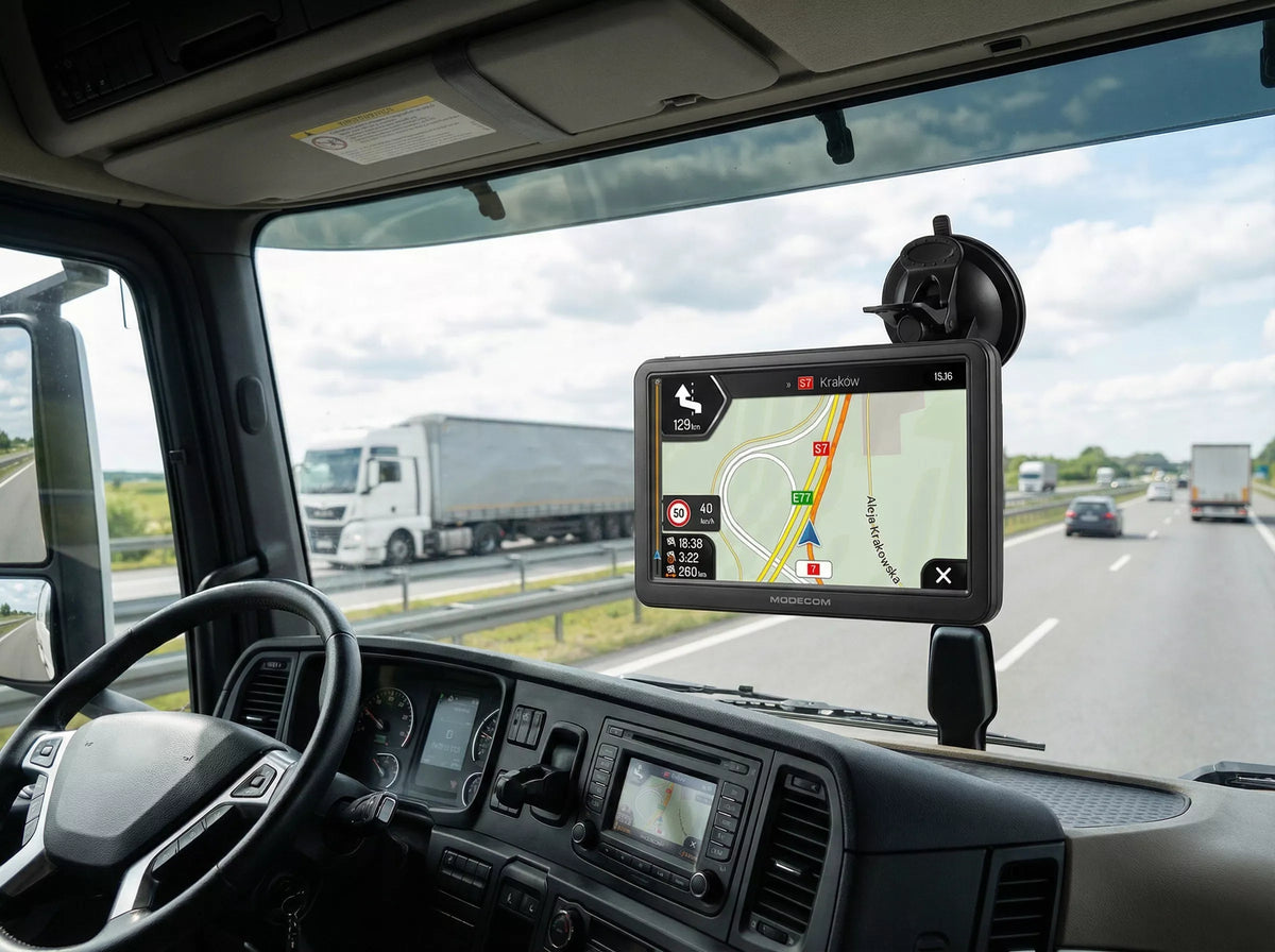 Navigacija sunkvežimiams su iGO Primo, greičio matuokliai 2026