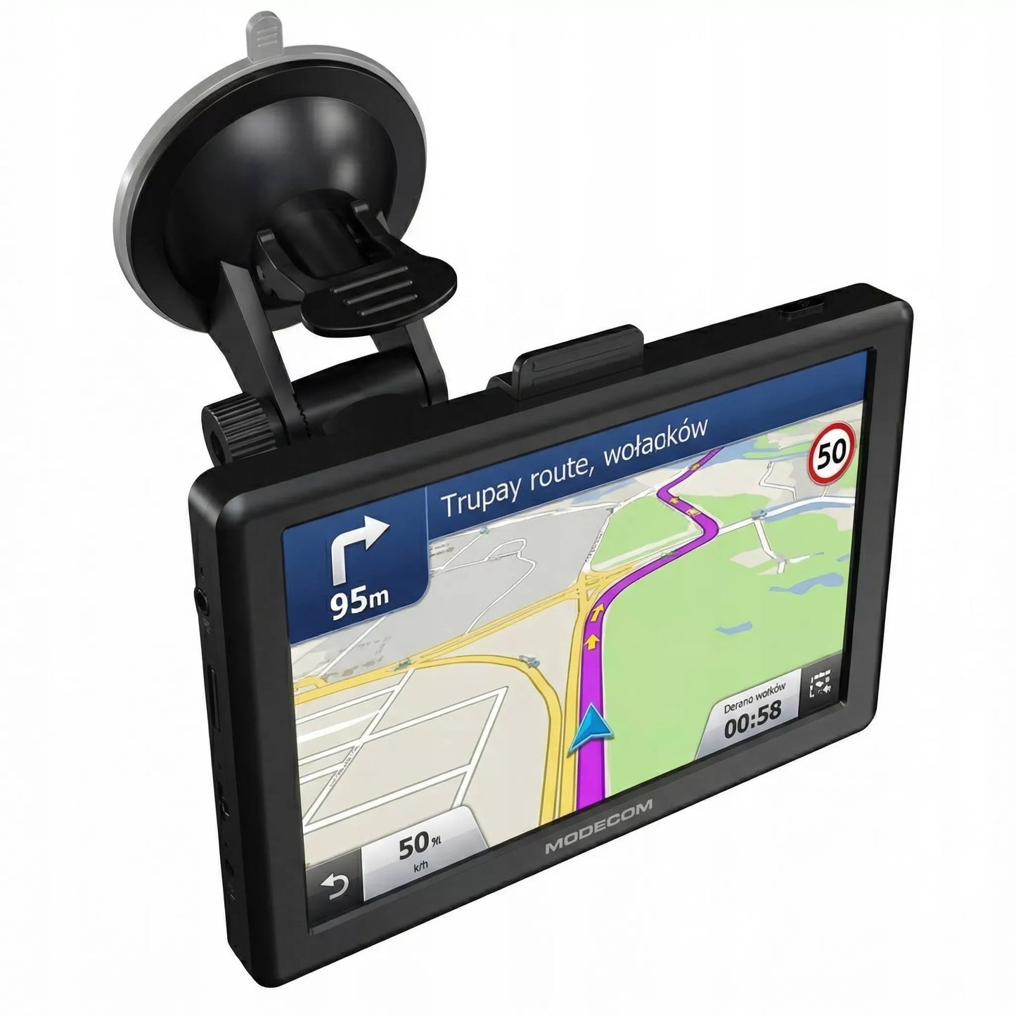 GPS navigacija sunkvežimiams 12,7 cm TRUCK , BUS su USB-C ir greičio matuokliais 2026