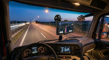 GPS navigacija sunkvežimiams 12,7 cm TRUCK , BUS su USB-C ir greičio matuokliais 2026