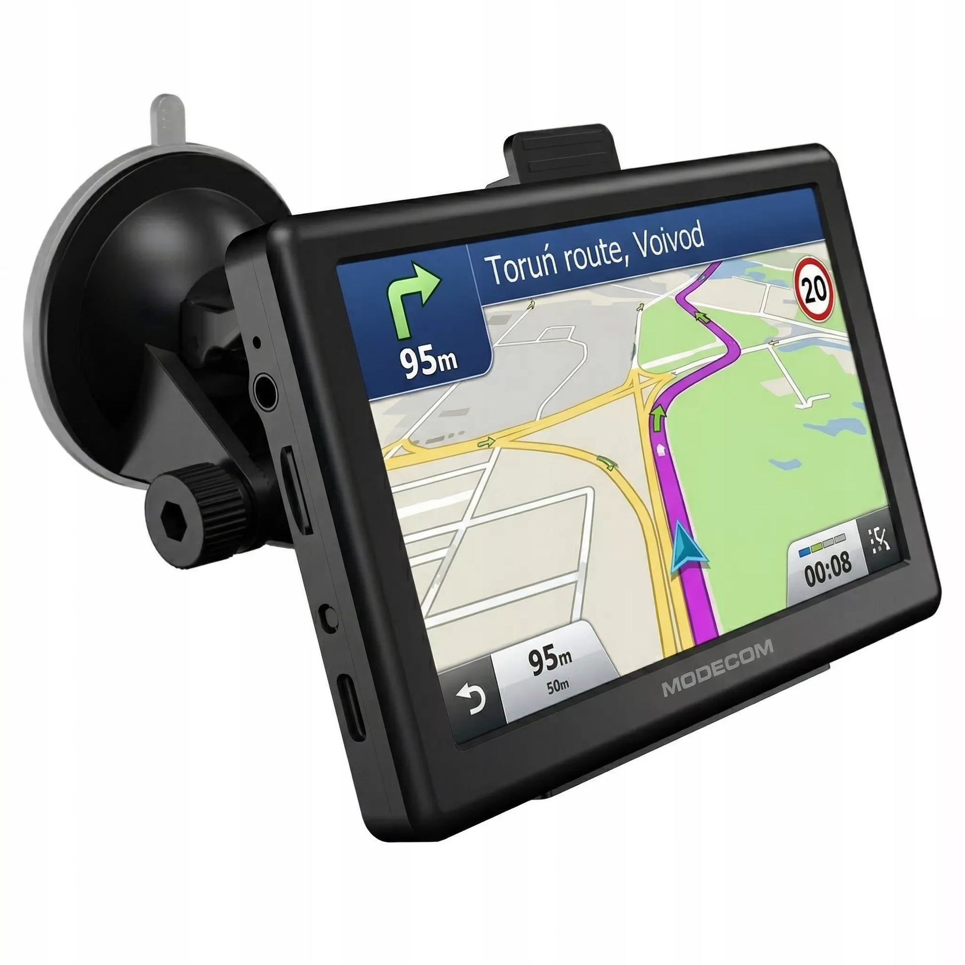 GPS navigacija sunkvežimiams 12,7 cm TRUCK , BUS su USB-C ir greičio matuokliais 2026
