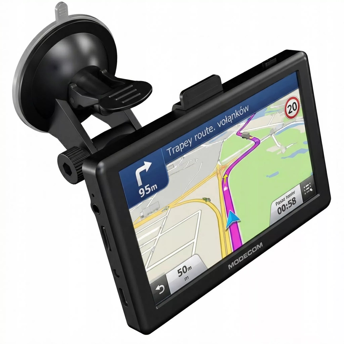 GPS navigacija sunkvežimiams 12,7 cm TRUCK , BUS su USB-C ir greičio matuokliais 2026