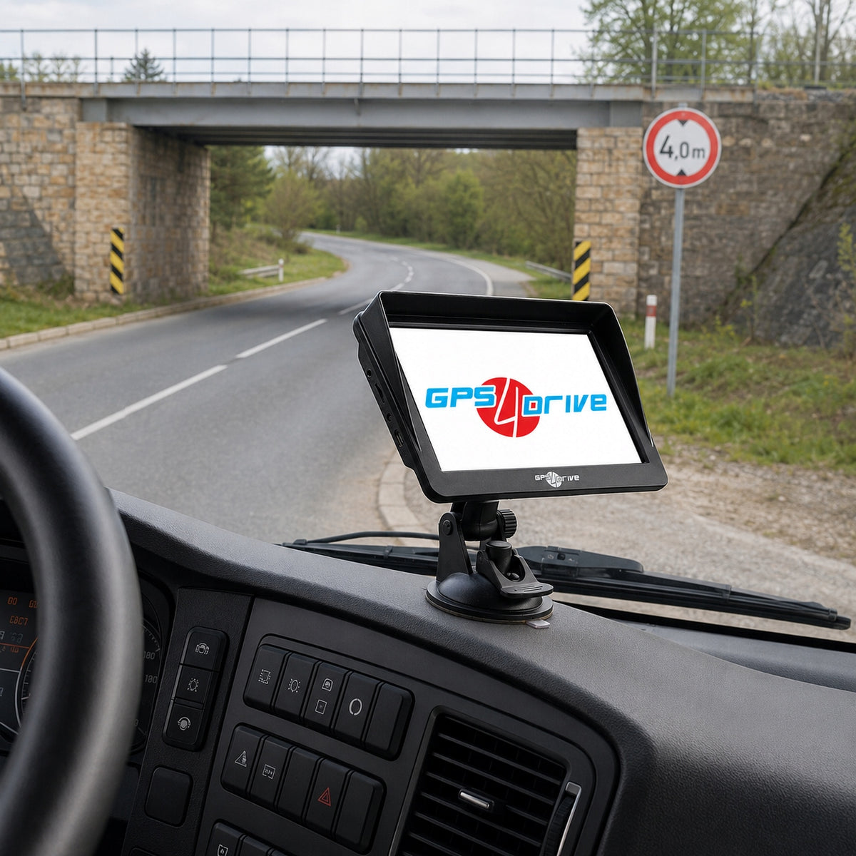 GPS navigācija 7 collas kravas automašīnām, autobusiem un vieglajām automašīnām — Gps4Drive 798 (ES kartes)
