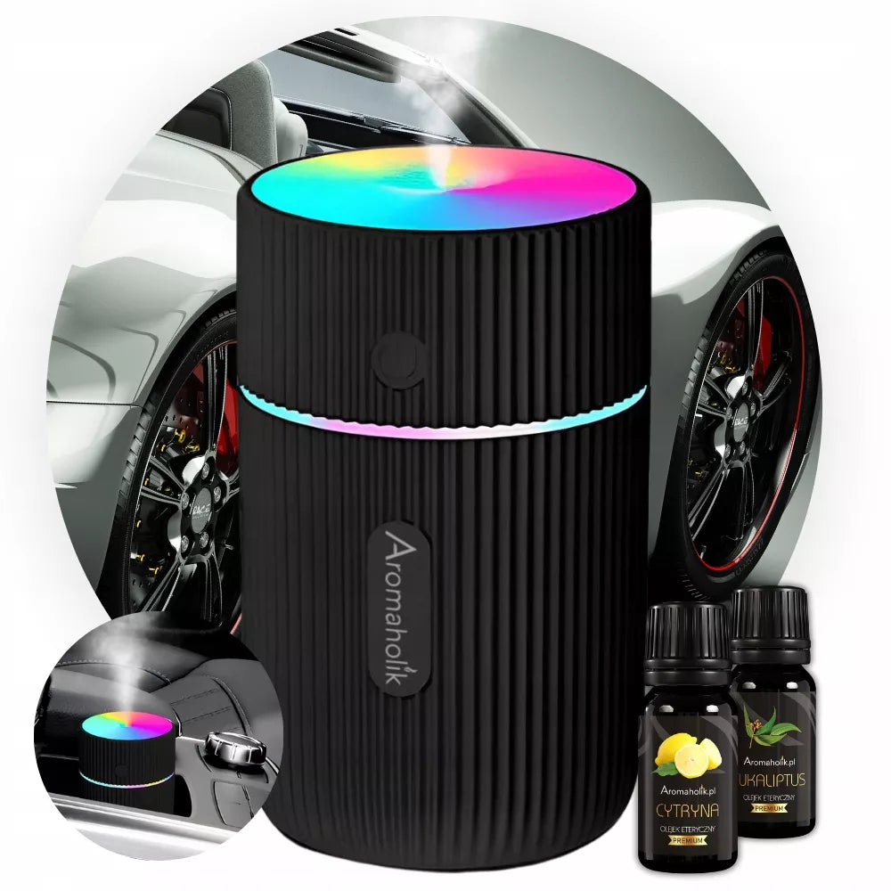 USB LED automobilinis oro drėkintuvas – Automobilio kvapas | Aromaterapija