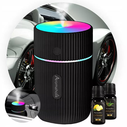 USB LED automobilinis oro drėkintuvas – Automobilio kvapas | Aromaterapija