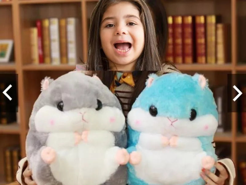 3in1 „Hamsteris“ – minkšta pagalvėlė, antklodėlė ir pliušinis žaislas