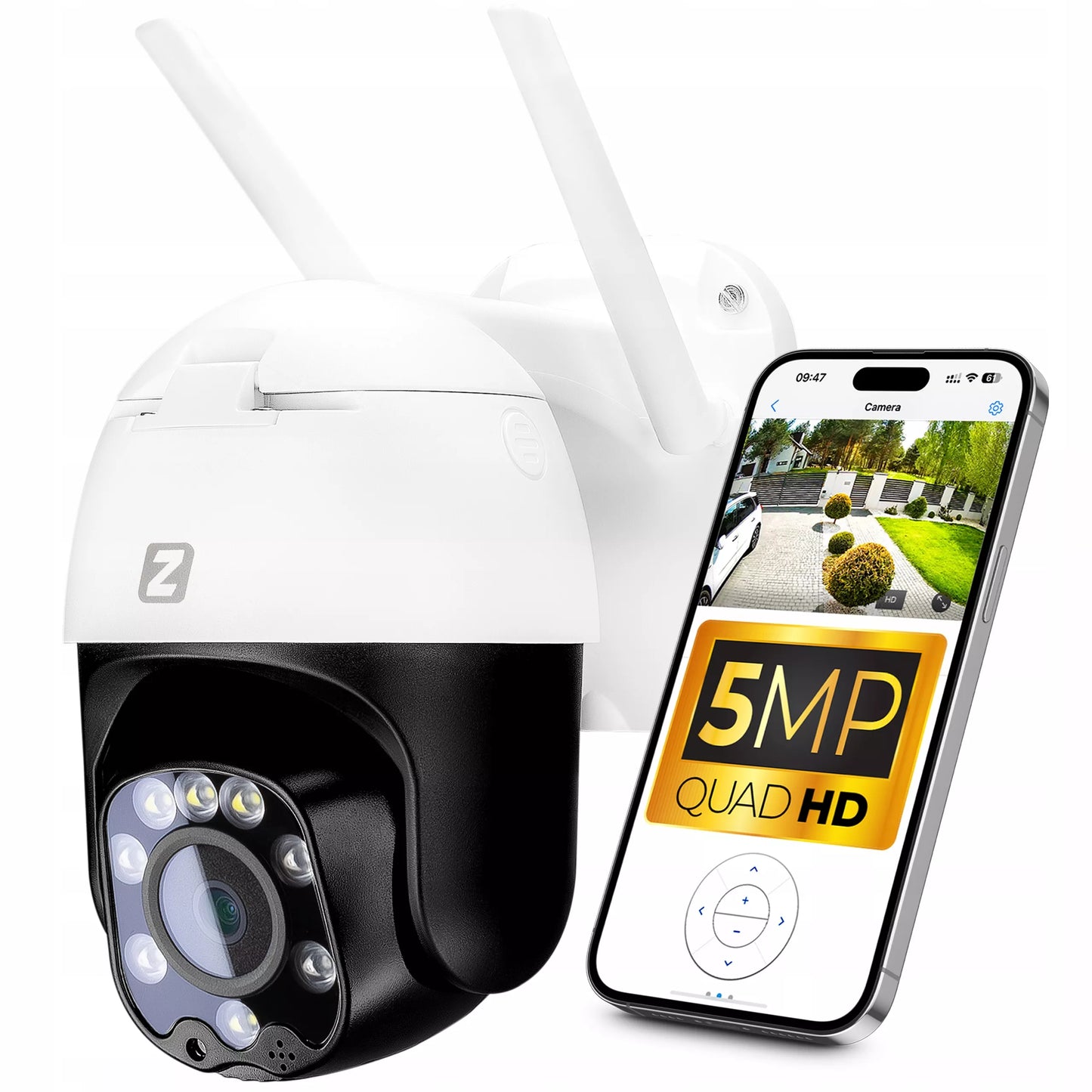 Sukama lauko IP Wi-Fi kamera, 3x priartinimas, 5MPx 2K