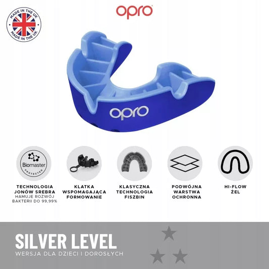 OCHRANIACZ NA ZĘBY Opro Silver GEN4 su dėklu Dviejų sluoksnių Juodas