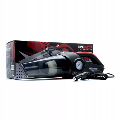 Galingas automobilinis dulkių siurblys su kompresoriumi 120W 12V