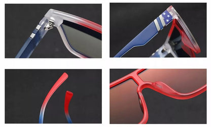 MAXAIR mėlyni vyriški saulės akiniai, UV400, veidrodinis paviršius + dėklas