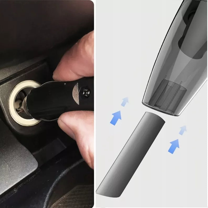 Rankinis dulkių siurblys bevielis nešiojamas be maišelio automobilio tylus filtras + antgaliai