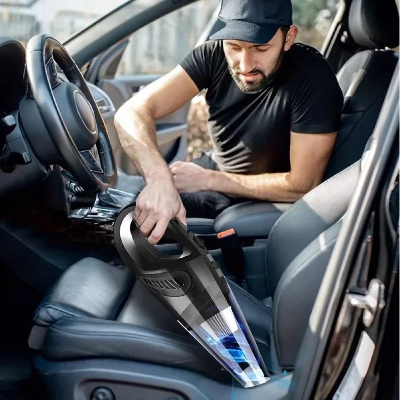 Rankinis dulkių siurblys bevielis nešiojamas be maišelio automobilio tylus filtras + antgaliai