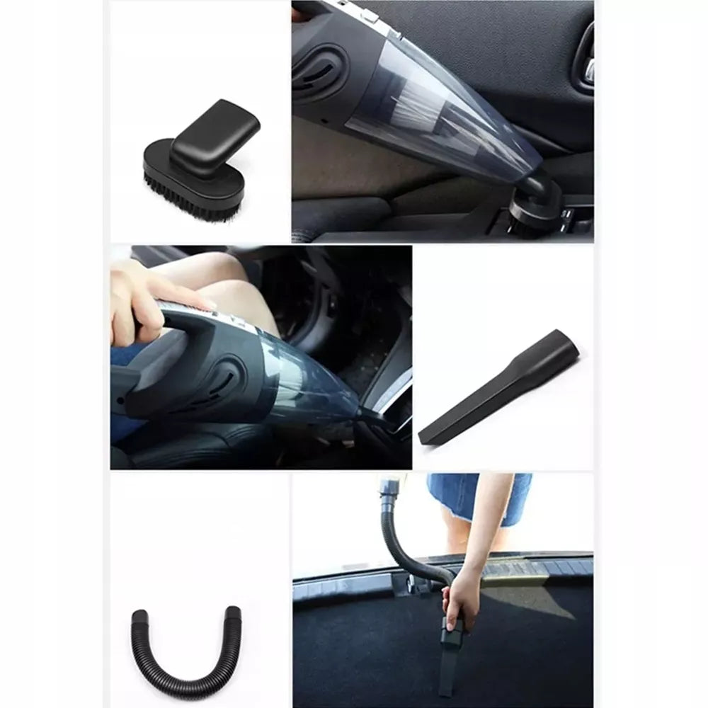 Rankinis automobilinis dulkių siurblys, belaidis, galingas, su laikymo maišeliu