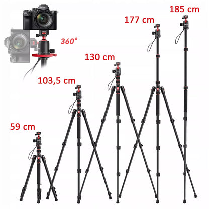 Atverčiamas trikojis ULANZI TT31 su tvirta panoramine galvute, 4 kg keliamoji galia