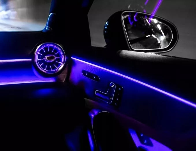 Automobilio Salono LED RGB 7 m RGB Apšvietimas Valdomas Programėle / Nuotolinio Valdymo Pulteliu