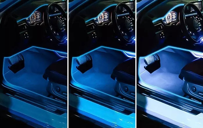 Automobilio Salono LED RGB 7 m RGB Apšvietimas Valdomas Programėle / Nuotolinio Valdymo Pulteliu