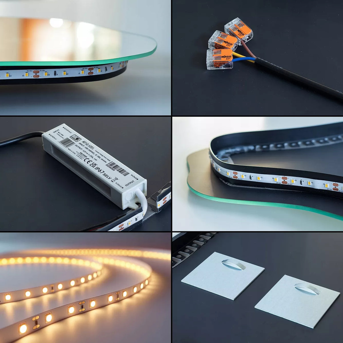 Premium formos LED vonios veidrodis