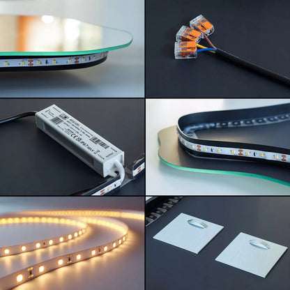 Premium formos LED vonios veidrodis