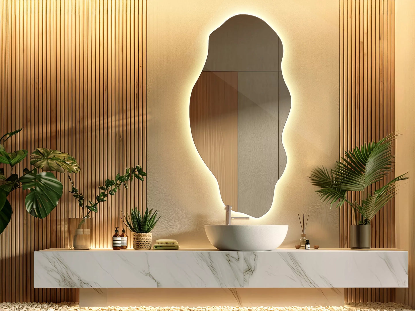 Premium formos LED vonios veidrodis