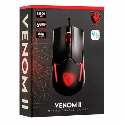 RGB žaidimų pelė Pantherise Venom II – Minecraft, 12 400 DPI, 20 mln. paspaudimų