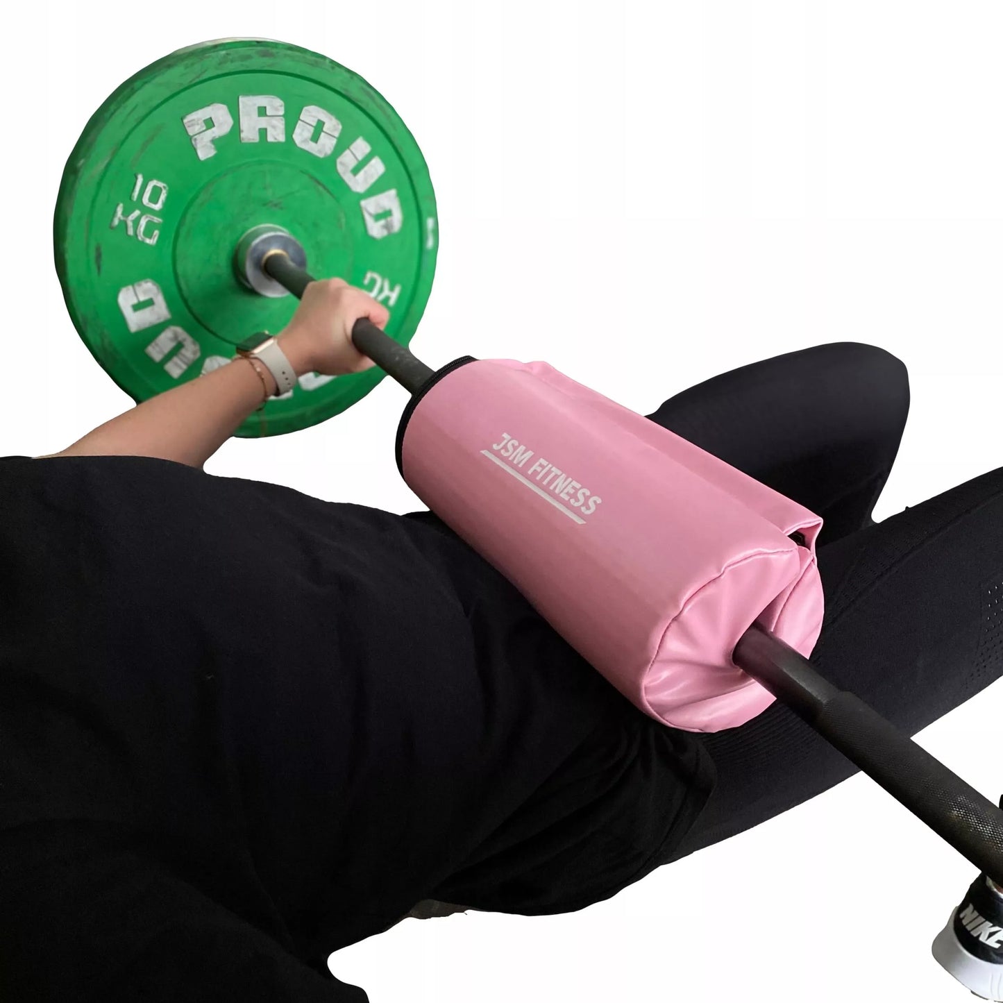 ROŽINIS storas hip thrust strypo apsauginis paminkštinimas štangai
