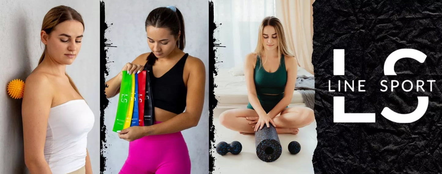 Gimnastikos kamuolys 85 cm – sėdėjimui, su pompa, Line Sport komplektas