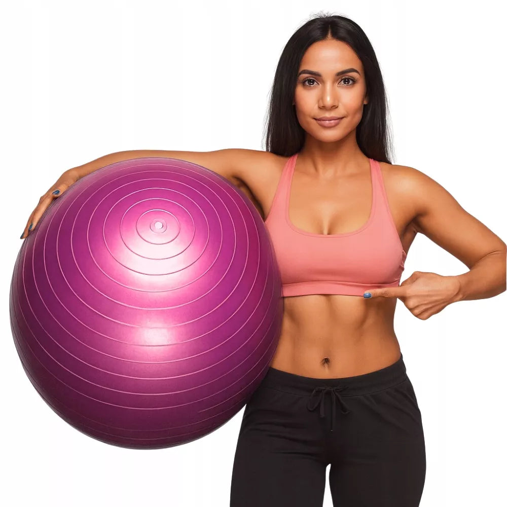 Gimnastikos kamuolys 55 cm – fitnesui, pilatesui, jogai, reabilitacijai
