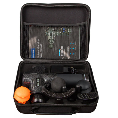 Massage Gun Pro – masažinis pistoletas kūnui, nugarai ir pėdoms, 10 antgalių