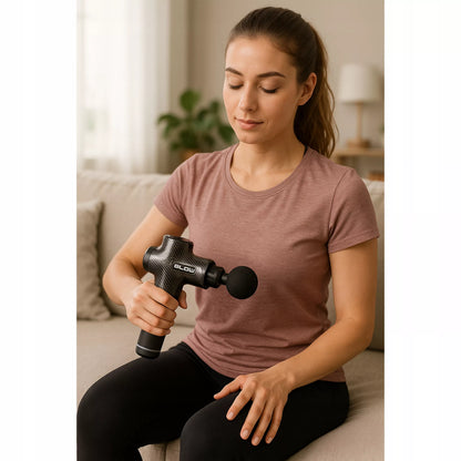 Massage Gun Pro – masažinis pistoletas kūnui, nugarai ir pėdoms, 10 antgalių