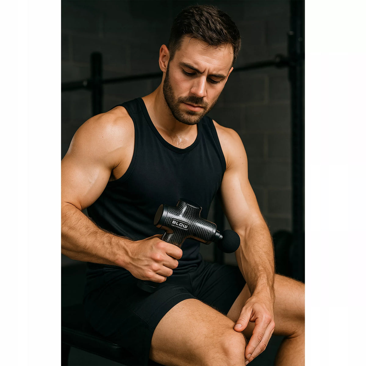Massage Gun Pro – masažinis pistoletas kūnui, nugarai ir pėdoms, 10 antgalių
