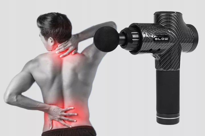 Massage Gun Pro – masažinis pistoletas kūnui, nugarai ir pėdoms, 10 antgalių