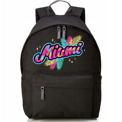 Juoda mini mokyklinė kuprinė (Miami)