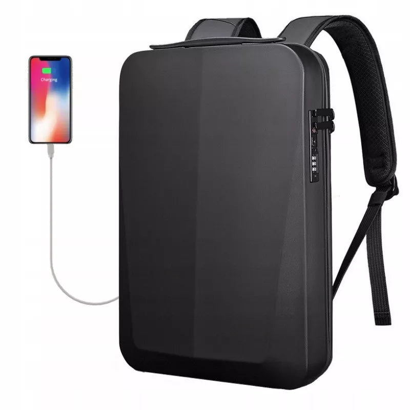 Juoda kuprinė – vandeniui atspari, laptopui, biurui, USB