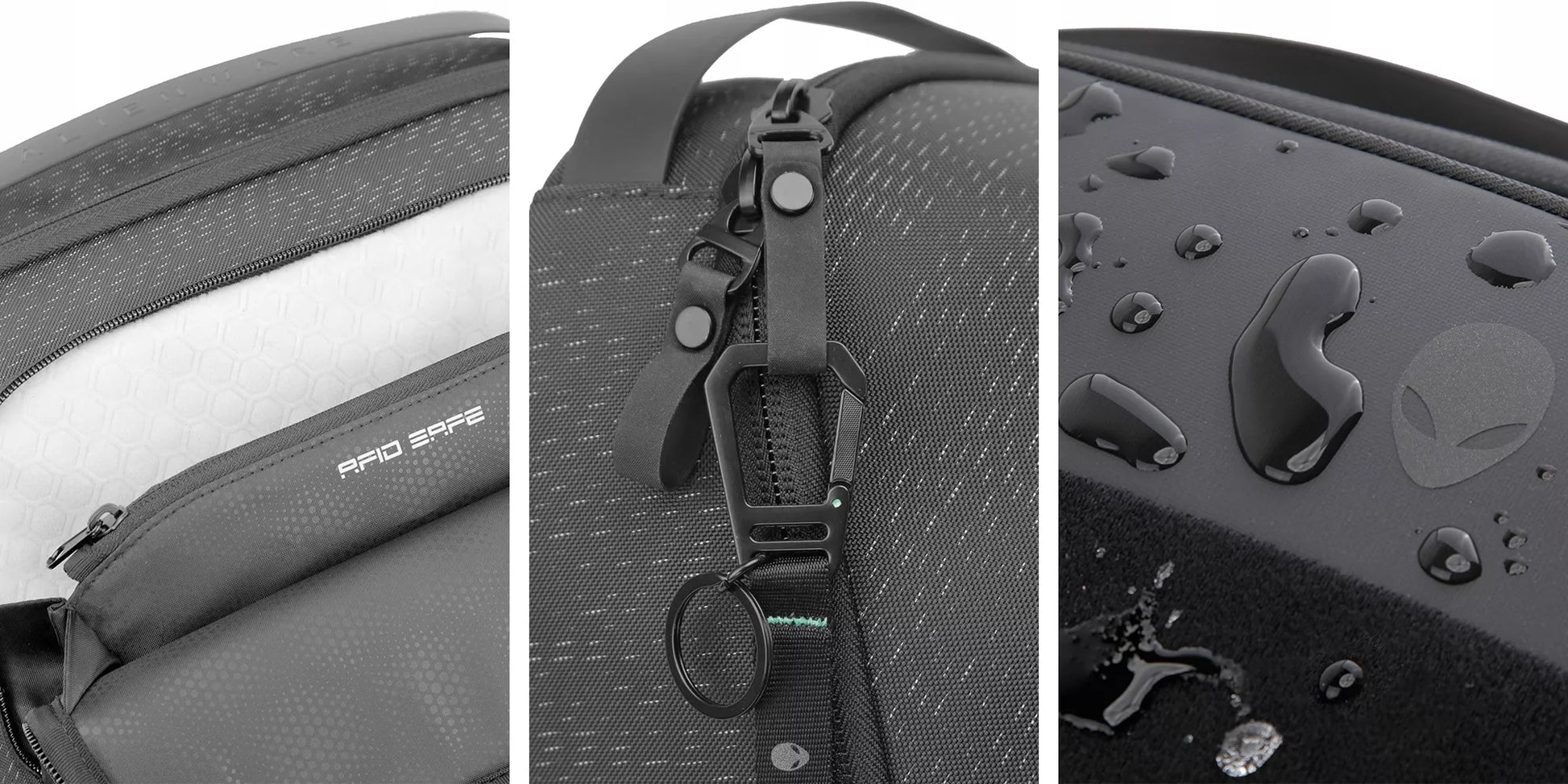 Nešiojamo kompiuterio dėklas žaidėjams Dell Alienware 17 Gaming, RFID apsauga, tinka 15–18" įrenginiams