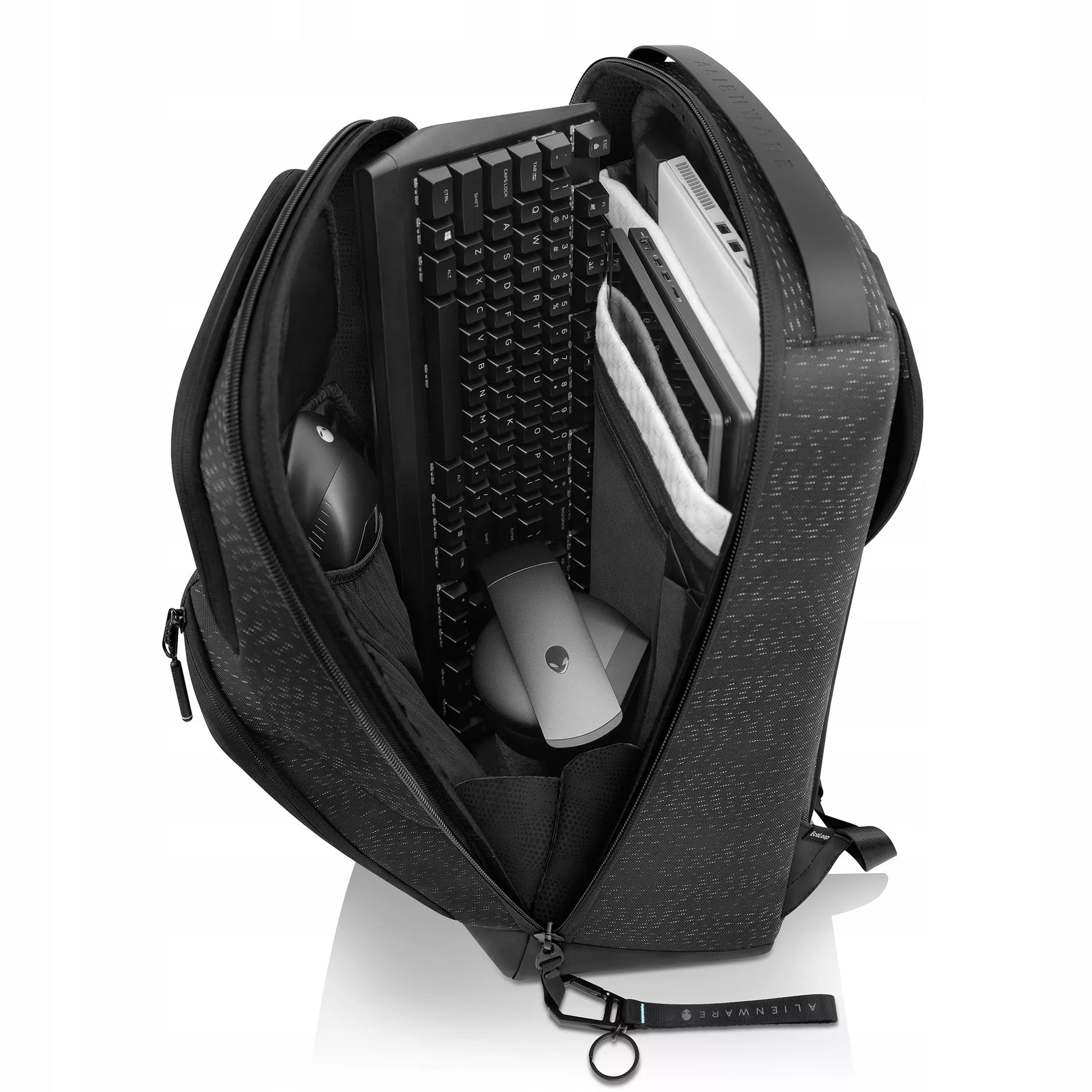 Nešiojamo kompiuterio dėklas žaidėjams Dell Alienware 17 Gaming, RFID apsauga, tinka 15–18" įrenginiams