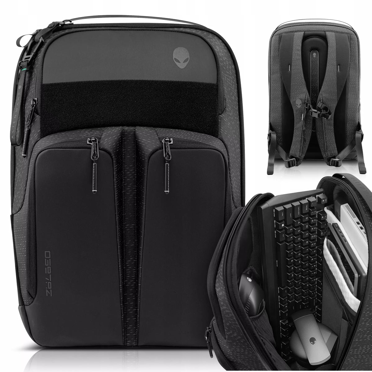 Nešiojamo kompiuterio dėklas žaidėjams Dell Alienware 17 Gaming, RFID apsauga, tinka 15–18" įrenginiams