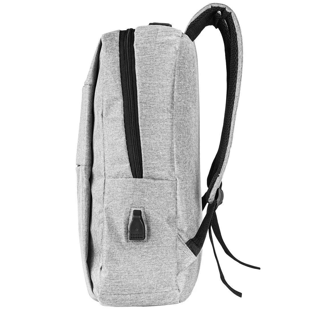 Kuprinė 15,6″ laptopui su USB, pilka, unisex