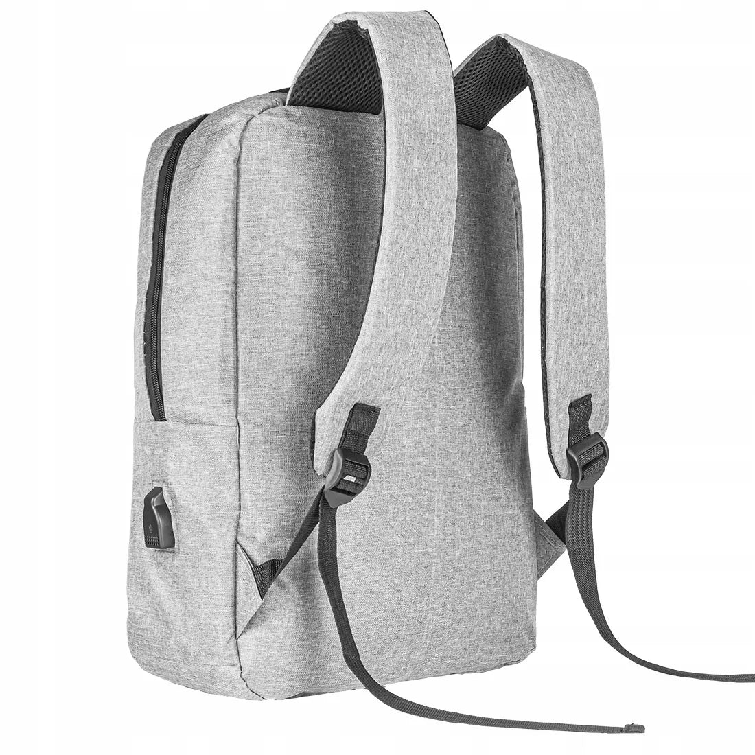 Kuprinė 15,6″ laptopui su USB, pilka, unisex