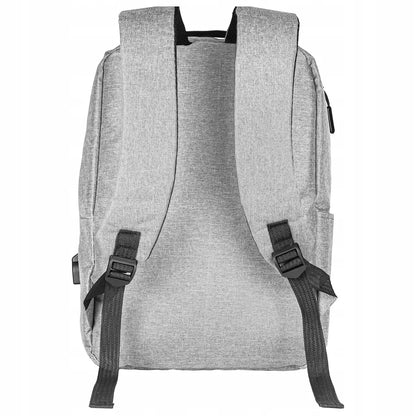 Kuprinė 15,6″ laptopui su USB, pilka, unisex