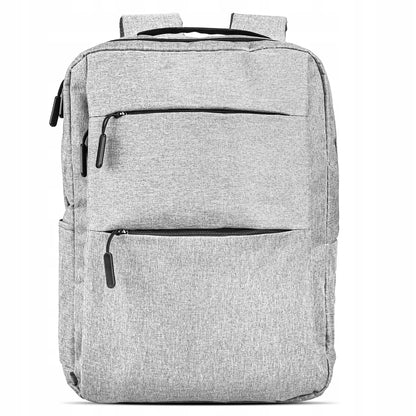 Kuprinė 15,6″ laptopui su USB, pilka, unisex